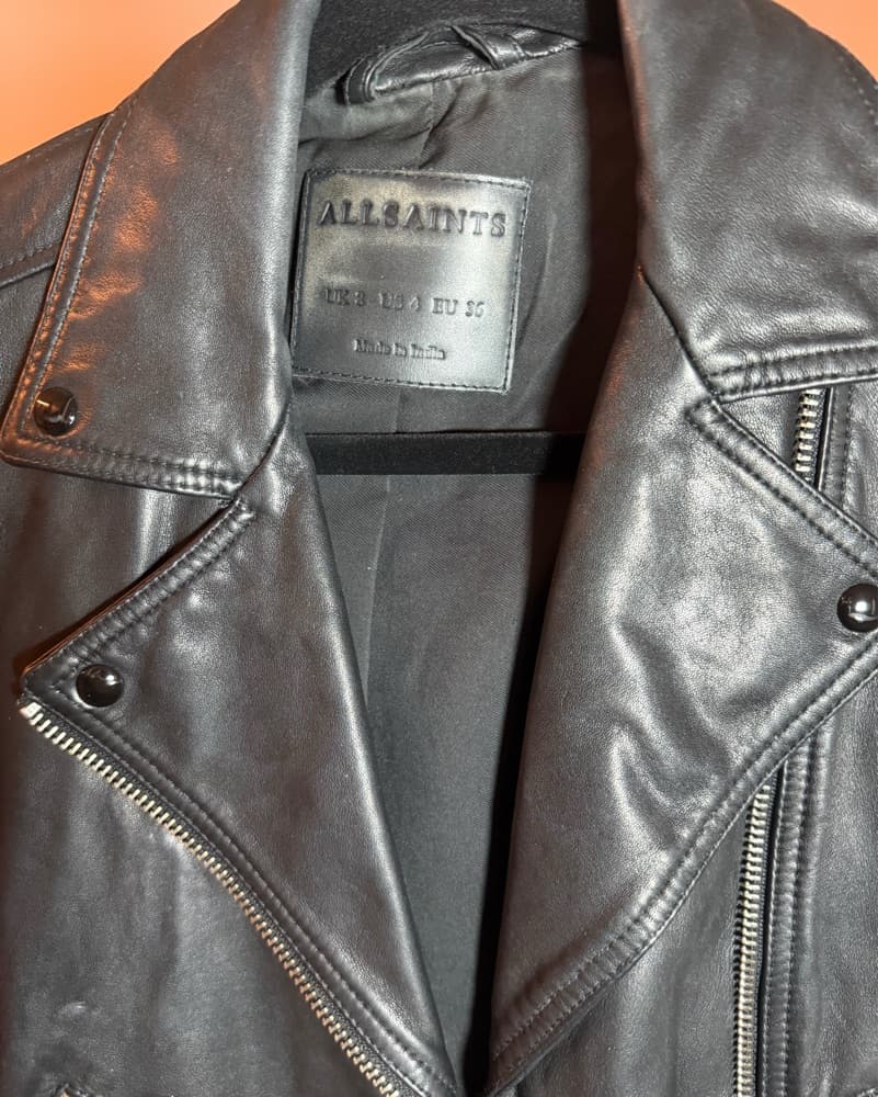 All Saints Leather Jacket - Image 4