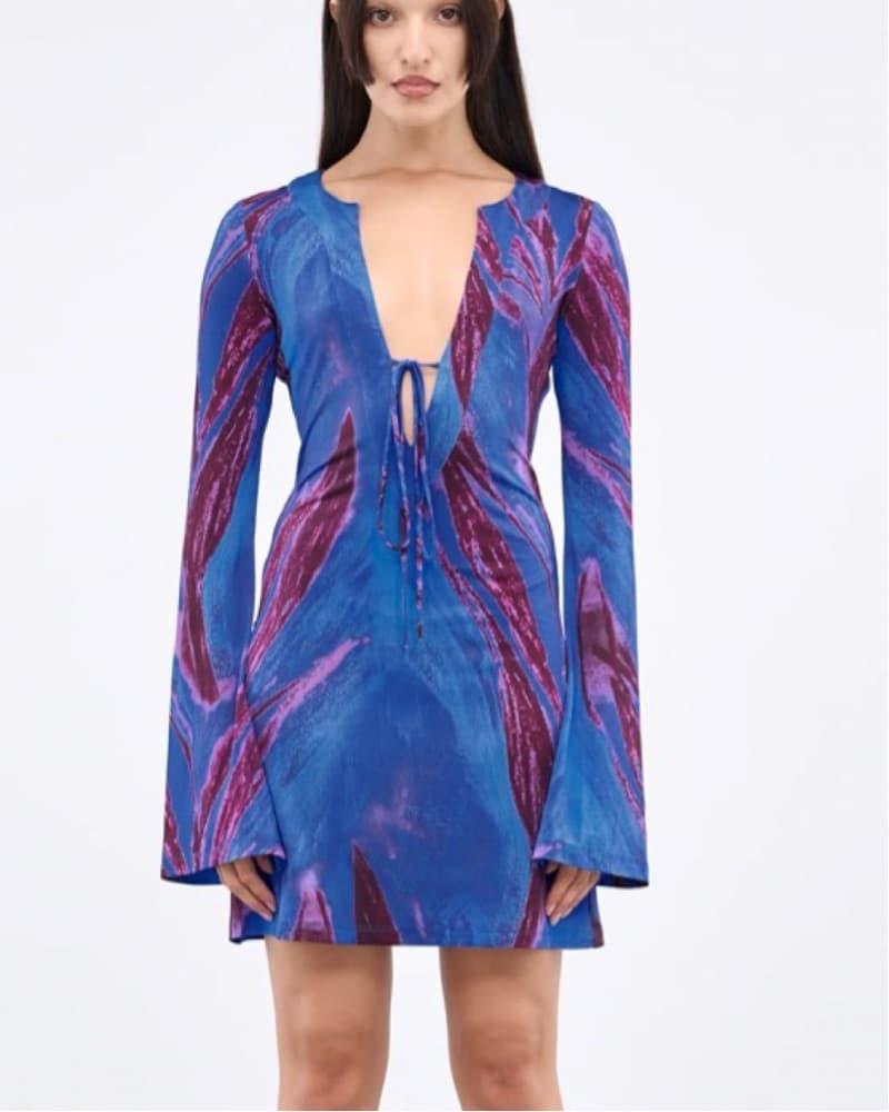 Louisa Ballou Caftan Mini Dress  - Image 1