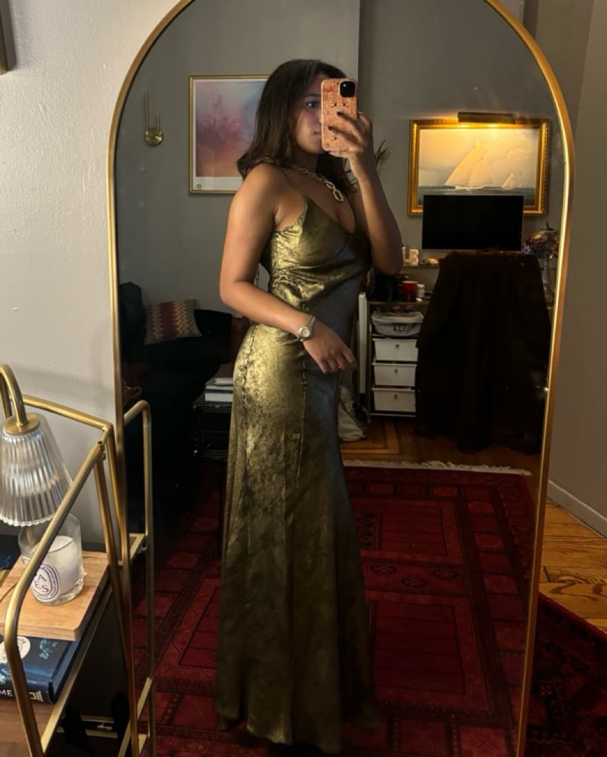 Stunning Metallic Maxi Dress - Image 3