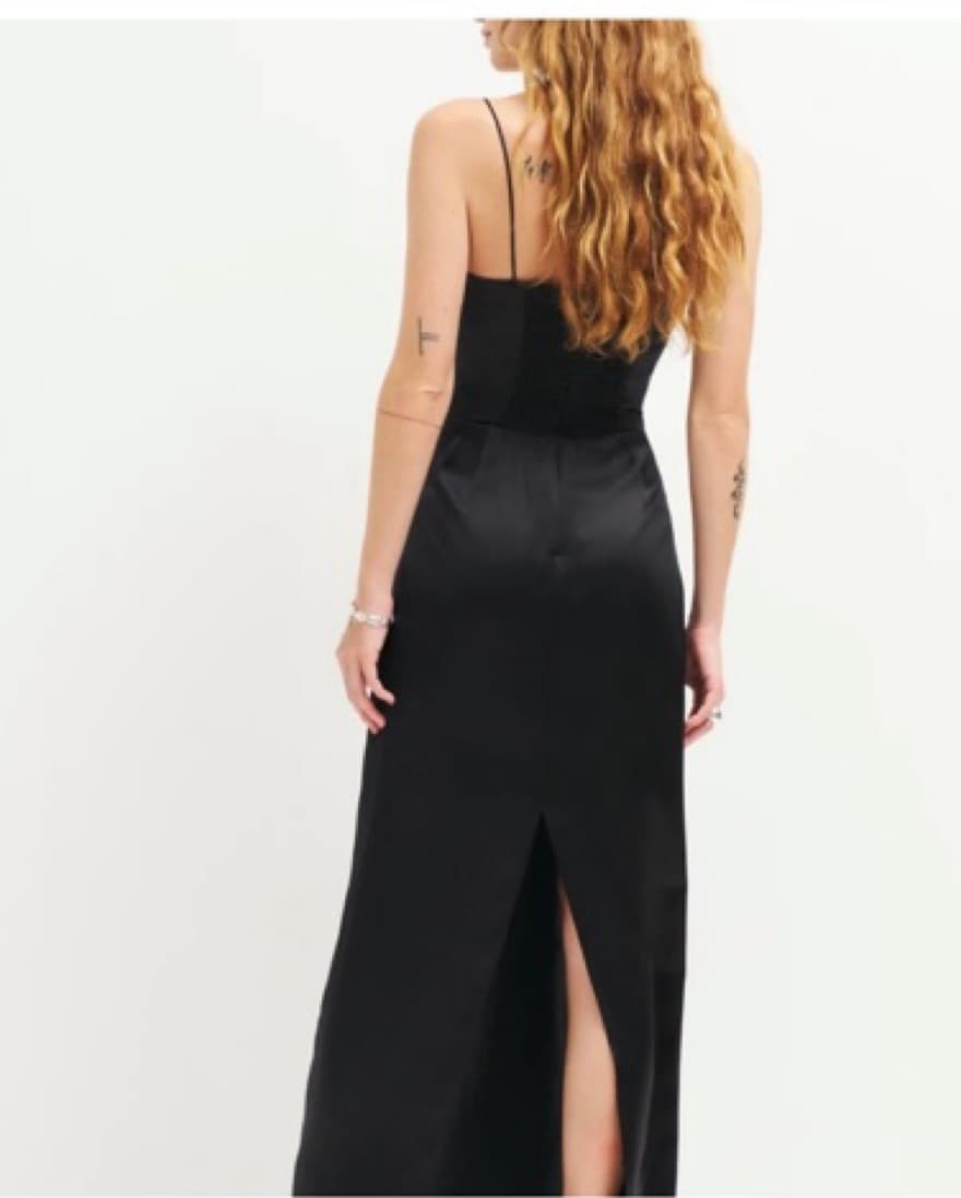 Reformation Frankie Silk Dress - Image 2