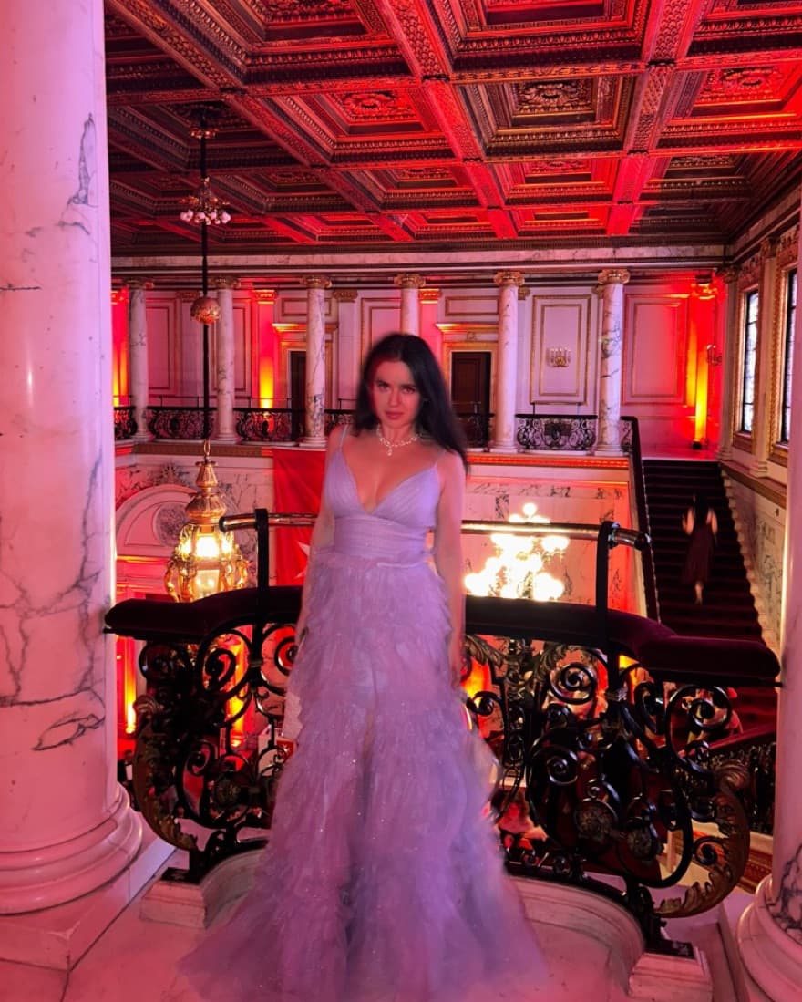 Lavendar Custom Made Ballroom Gown! - Image 4
