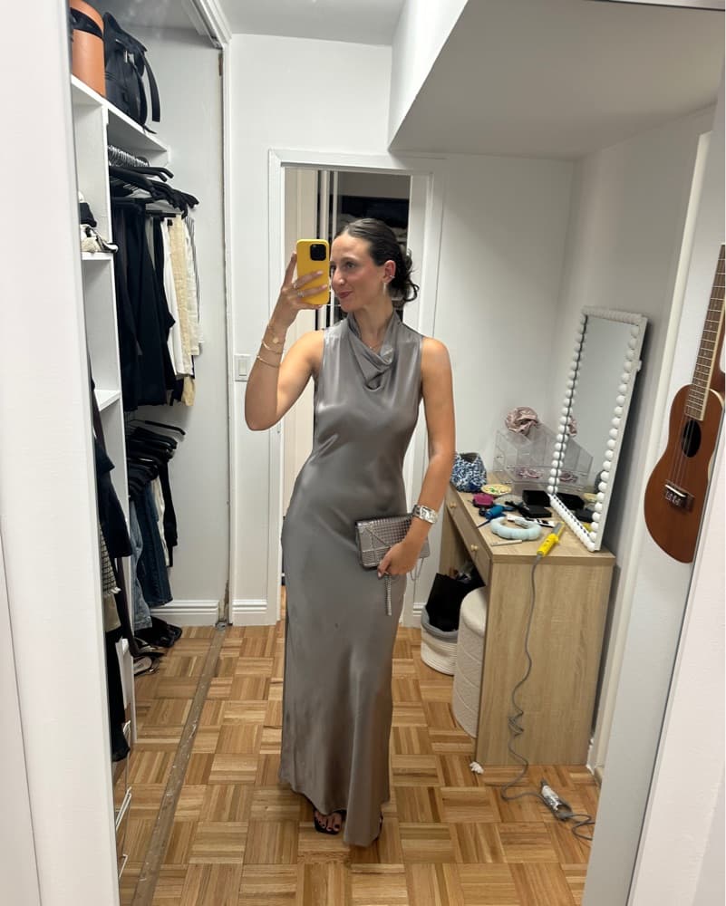 Silver Veronica Beard Gown - Image 1