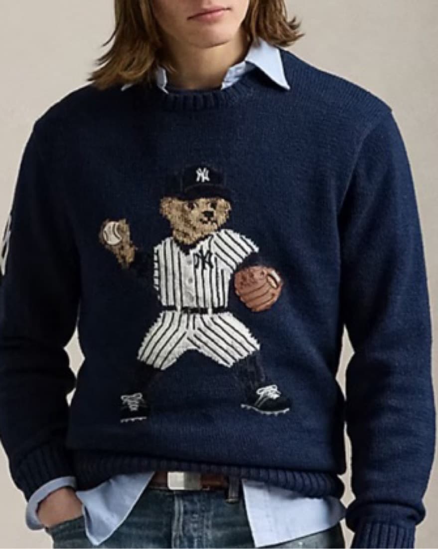 RARE Ralph Lauren Yankees Bear Sweater - Image 1