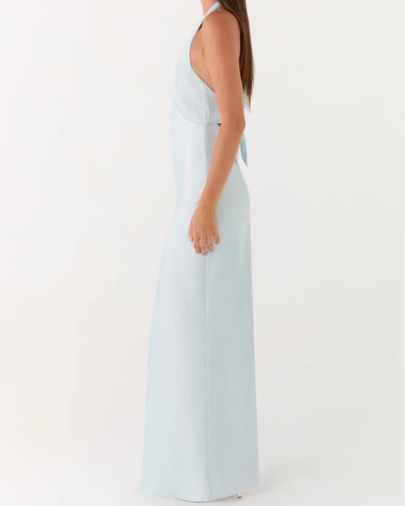 Peppermayo Satin Formal Dress- Ice Blue - Image 3
