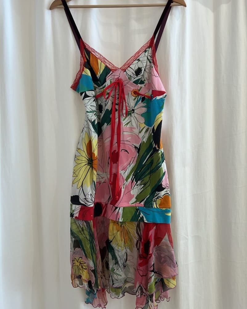 Vintage Blumarine Floral Dress  - Image 4