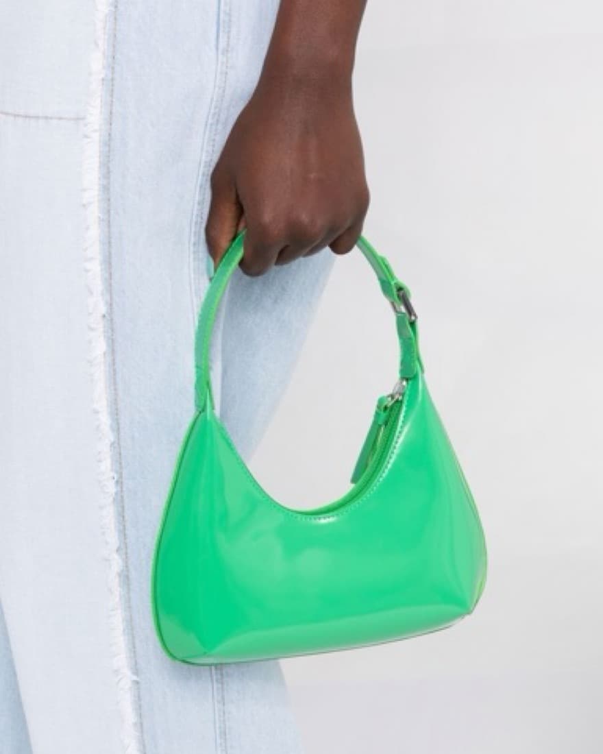 By Far Mini Amber Bag In Green - Image 2