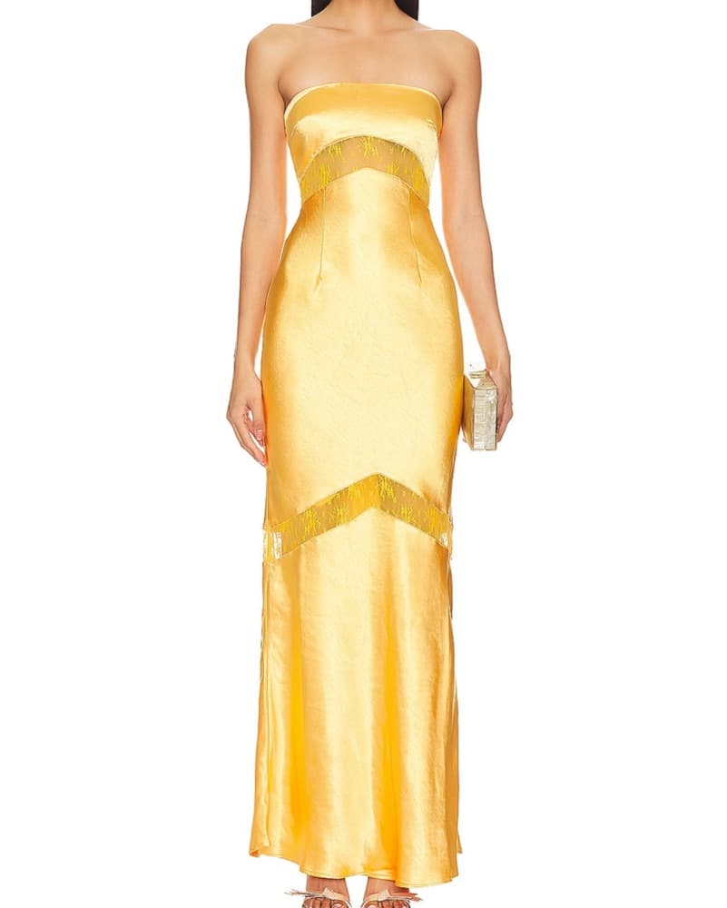 Revolve Melrose Dress In Golden  - Image 2