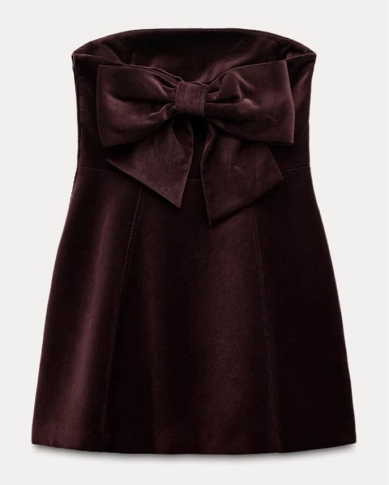 Zara Velvet Mini Dress - Image 5