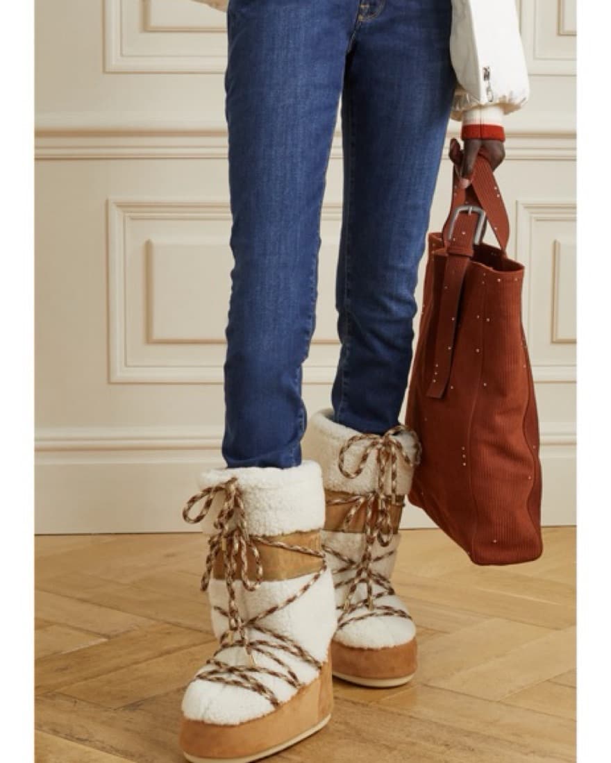 Moon Boot Shearling And Suede - Image 3