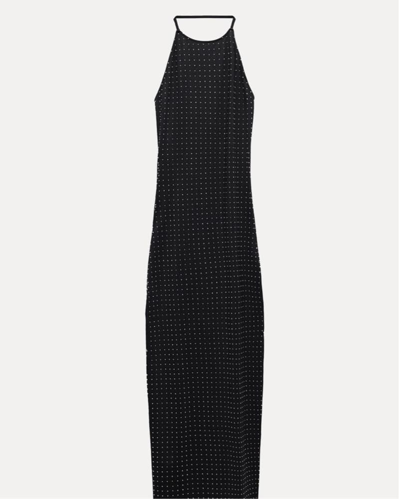 Sequin Open Back Halter Dress  - Image 1