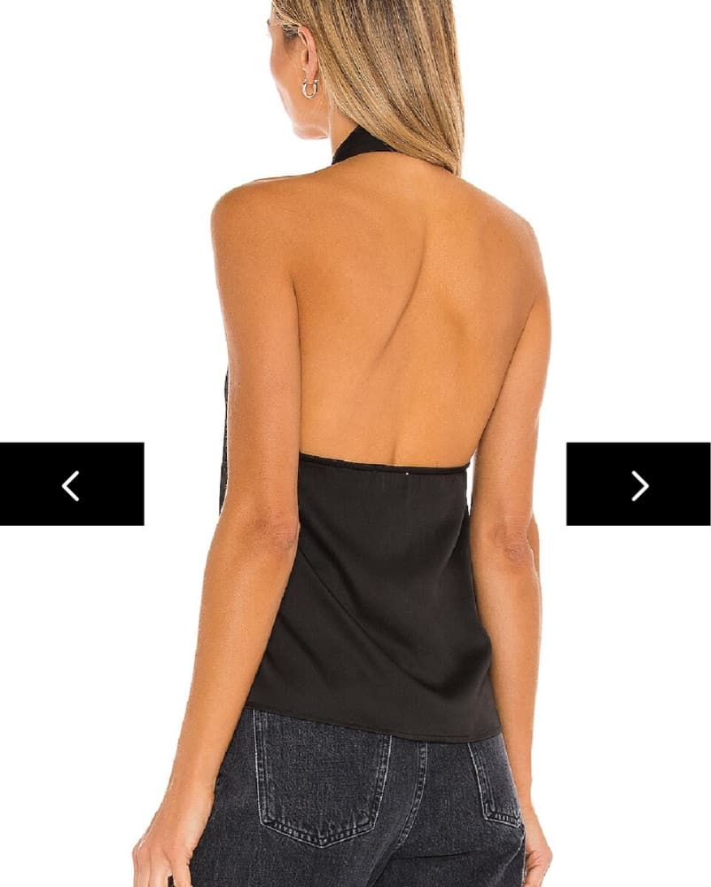 Black Revolve Halter Neck Top - Image 2