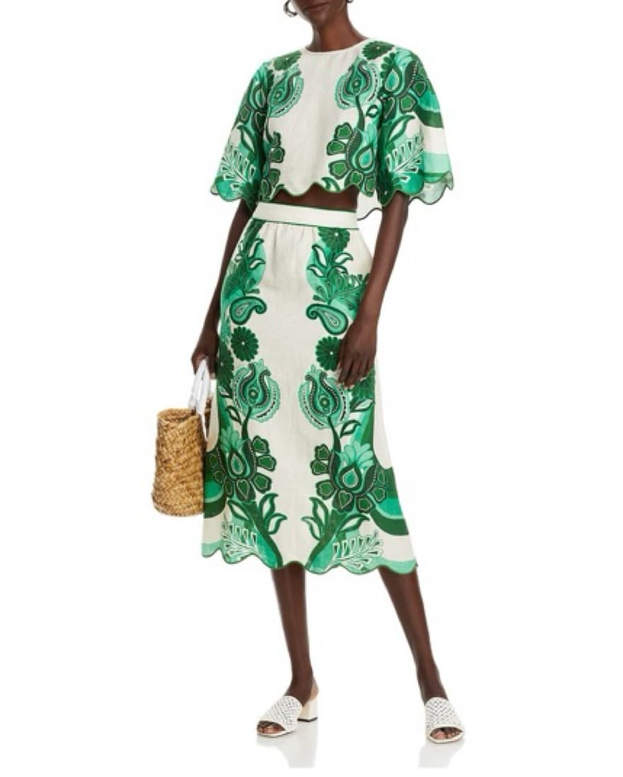 Farm Rio Linen Skirt - Image 1