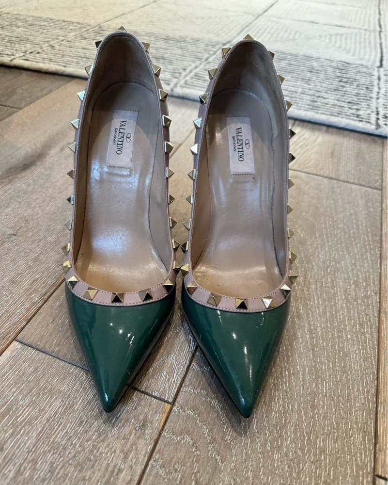 Valentino - Green Patent Pumps - Image 3