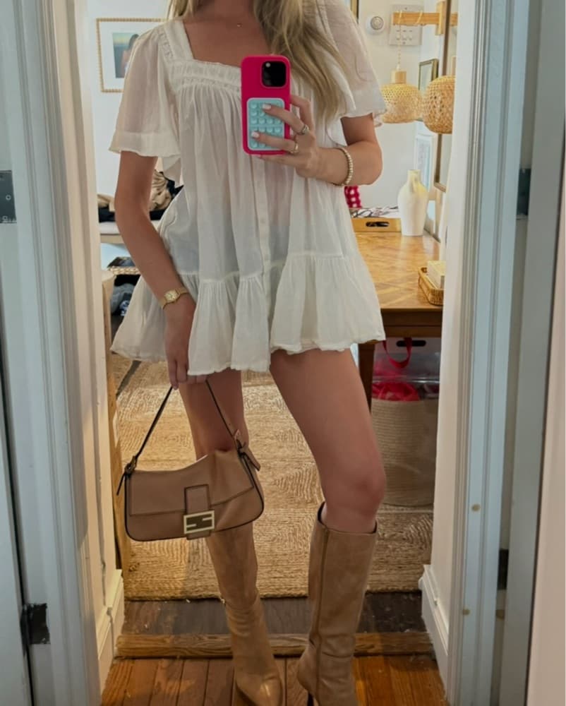 White babydoll Dress - Image 5