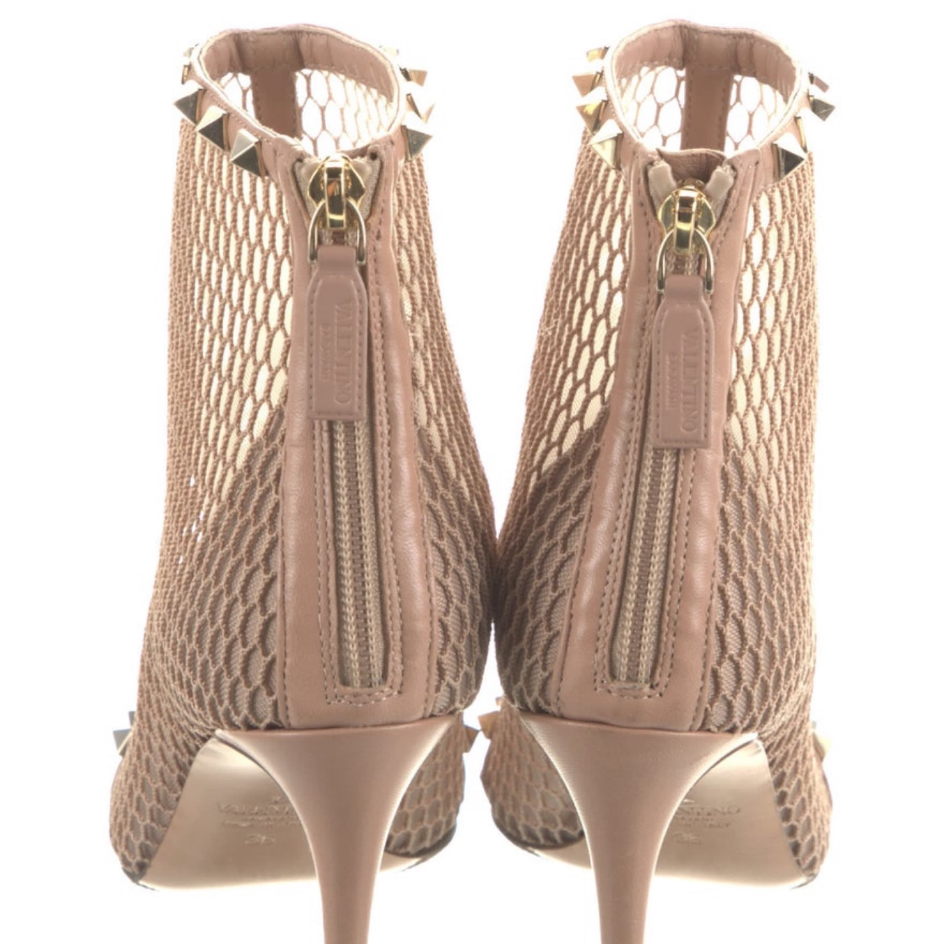 Valentino Alcove Mesh Rockstud Booties - Image 4