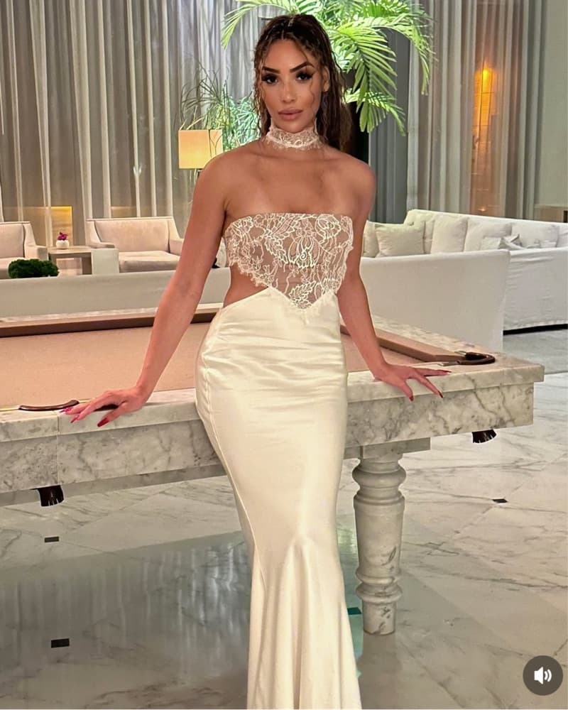 Retrofete Lucie Lace Mermaid Gown - Image 3