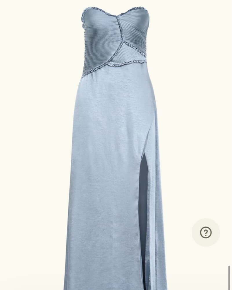 Larissa Satin Maxi Dress With Ruched Pet - Image 6