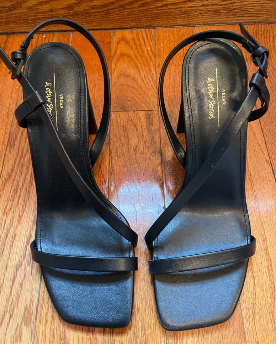 Strappy Black Sandals - Image 1