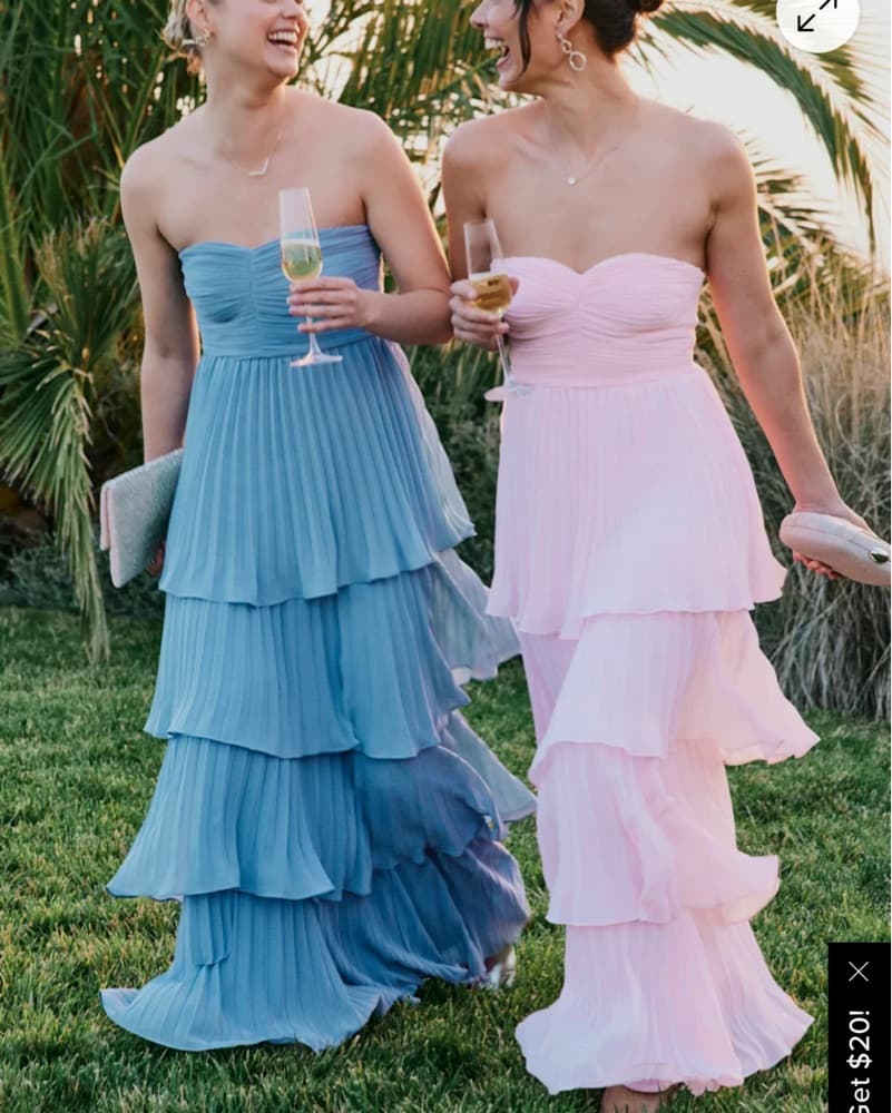 Lulus Light Pink Gown - Image 2