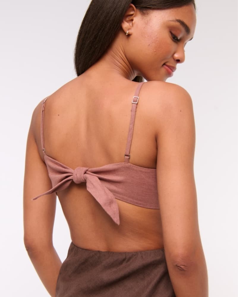 Brown Slip Cutout Maxi Dress - Image 4