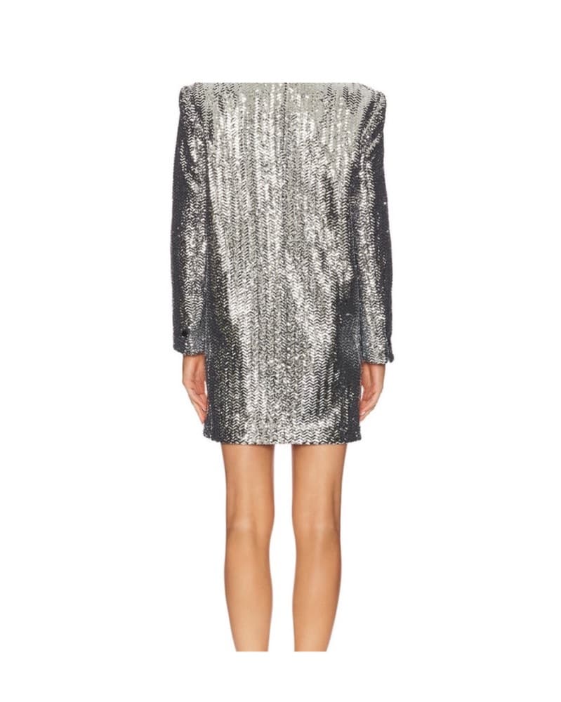 Shimmering Sequin Mini Blazer Dress - Image 3