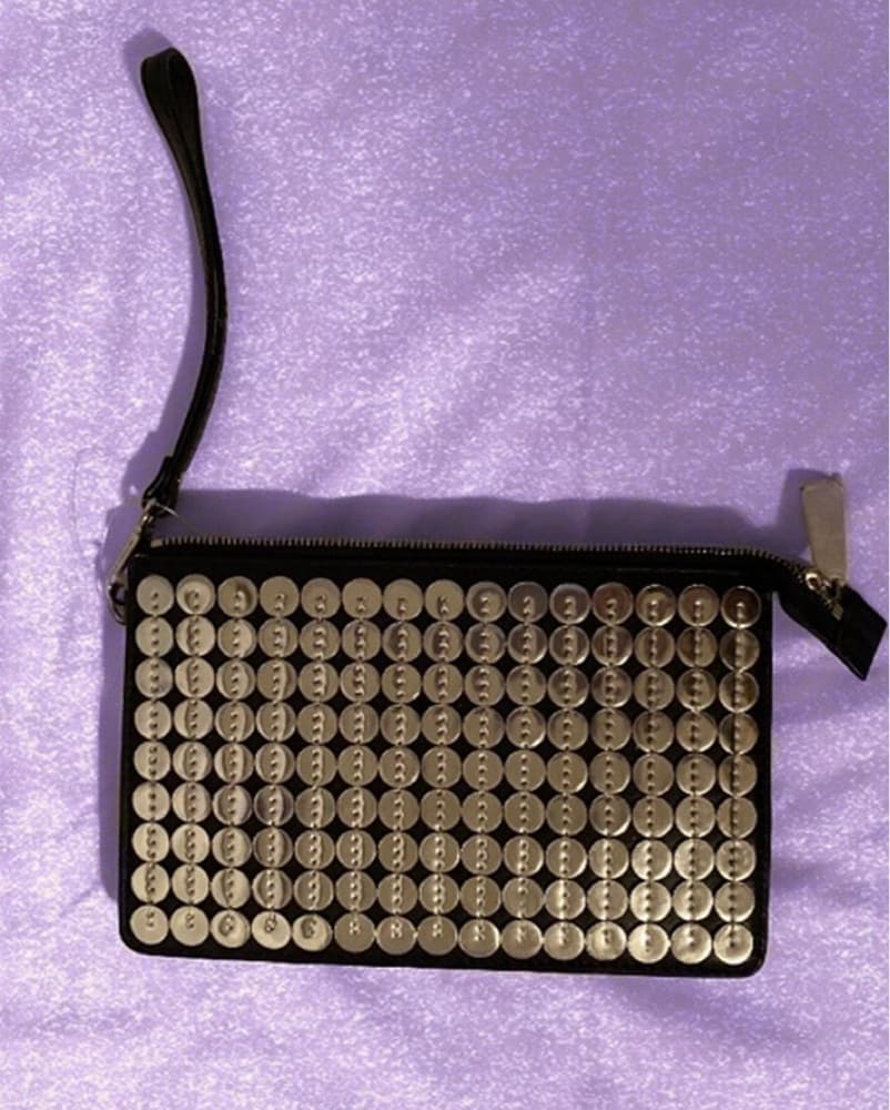 Black And Silver Sequin Micheal Kors Bag - Image 2