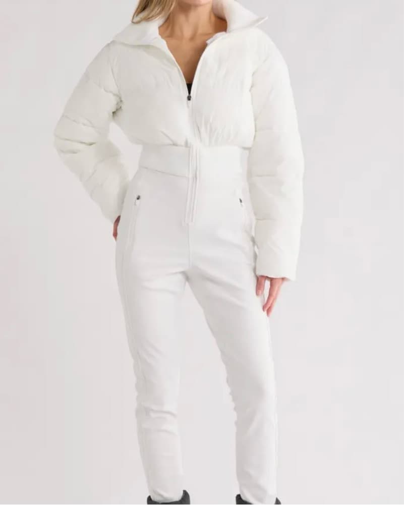 FP Movement White Downhill Ski Suit - Image 3