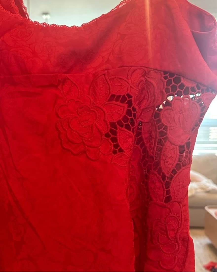 Vday For Love And Lemons Red Mini Dress - Image 5