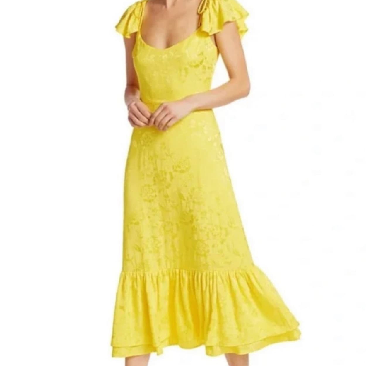 Staud Marwa Midi Dress - Image 1