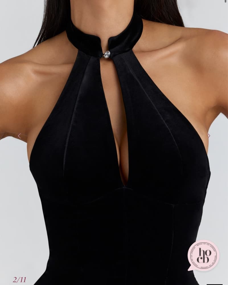 Black Corset Halter Top - Image 2