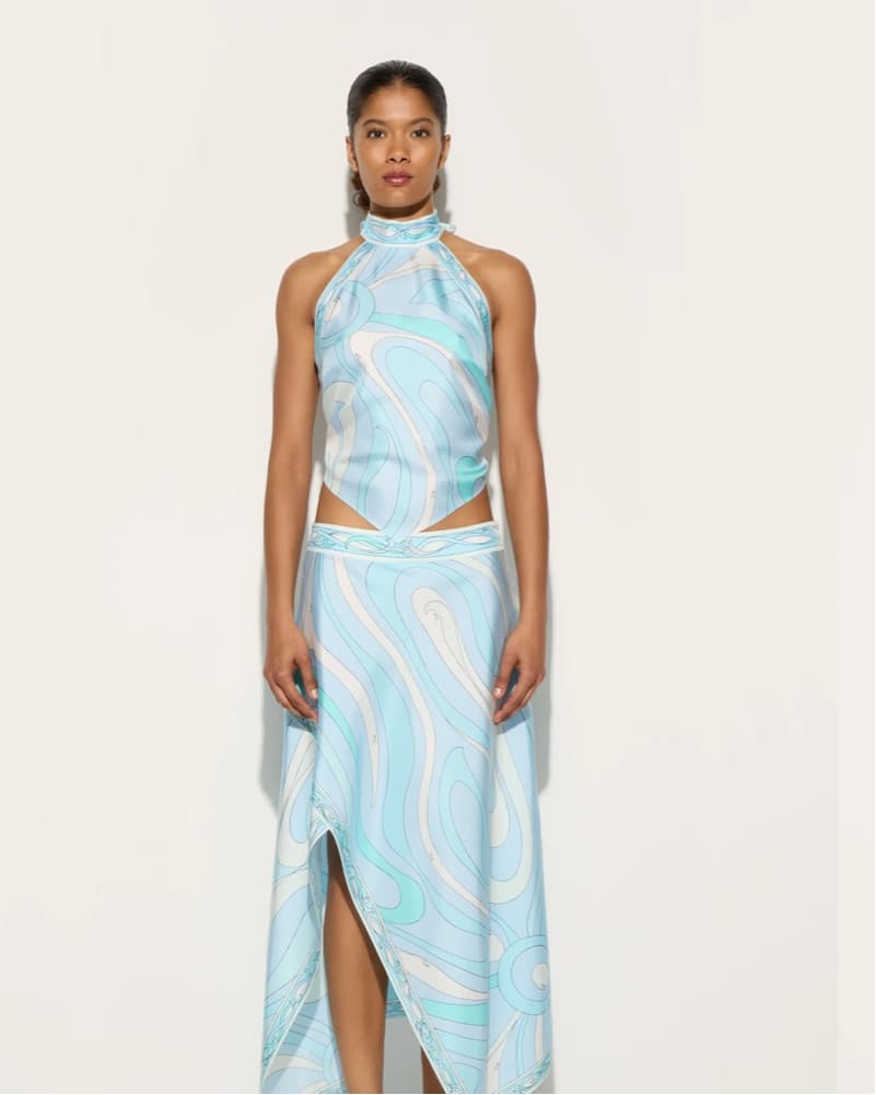 PUCCI Printed Halter Top DUPE  - Image 1