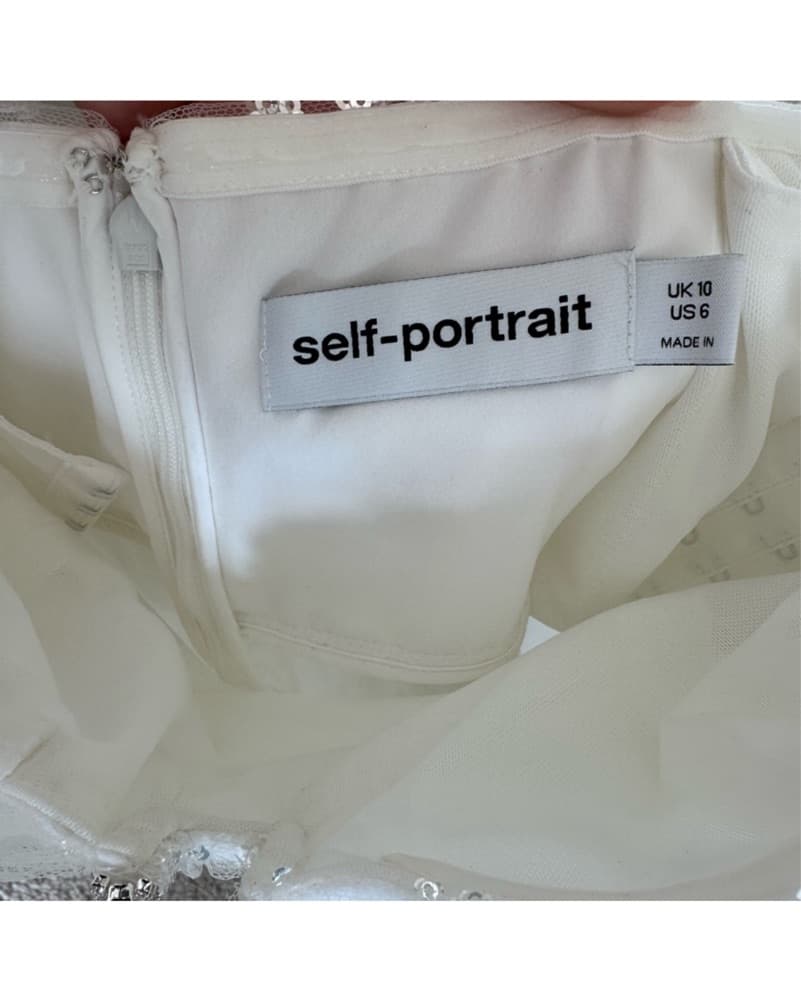Self-Portrait Sequin Lace Mini Dress  - Image 5