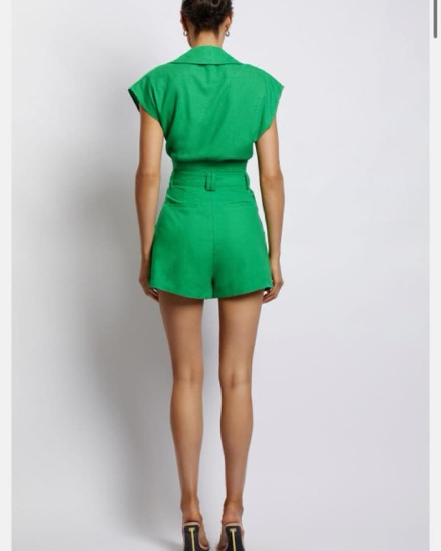 Meshki Green Linen Set  - Image 4