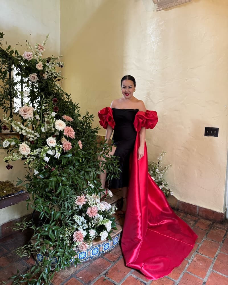 Red Formal Cape - Image 1