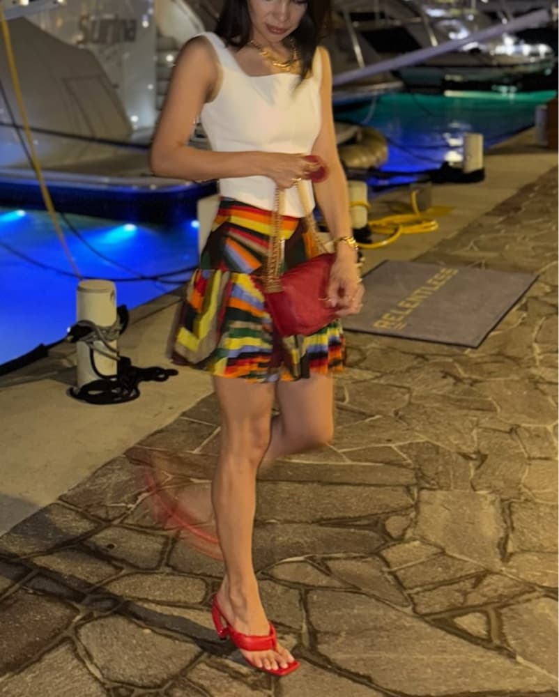 Pucci Iride pleated cotton miniskirt - Image 2