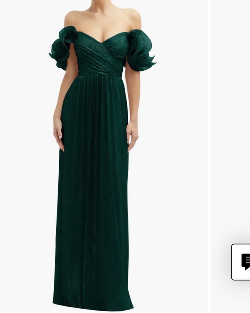 Dark Green Gown  - Image 2