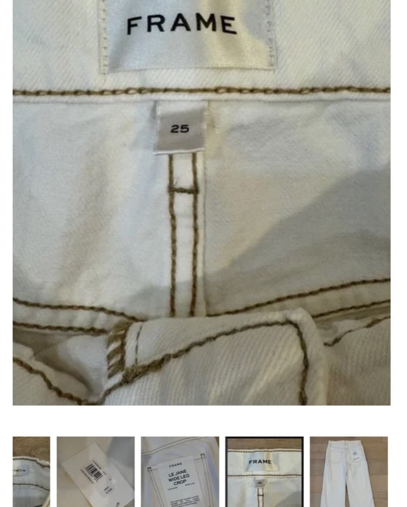 Frame Cream Jeans  - Image 2