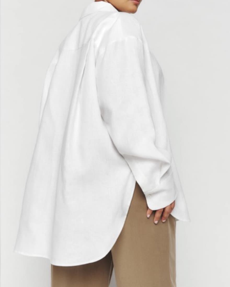 Reformation Will Oversized Linen Shirt - Image 5