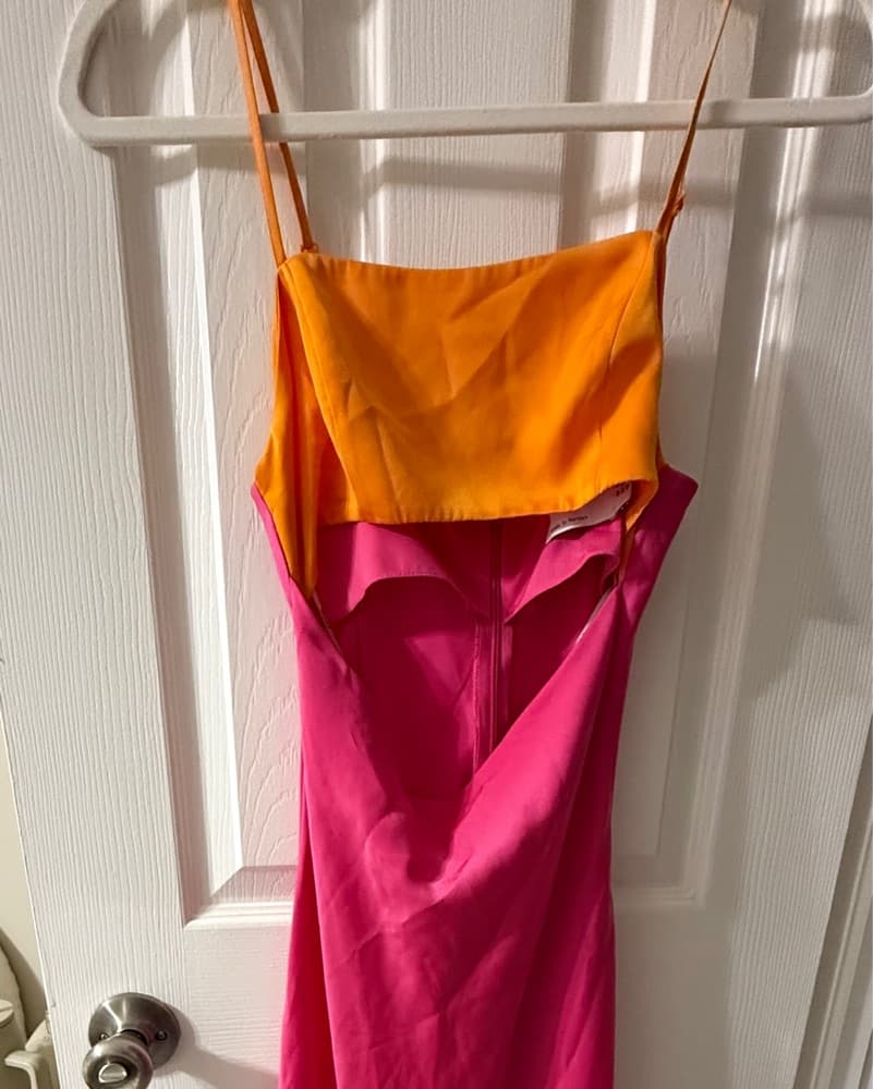 ASOS Satin Colorblock Midi Dress - Image 4