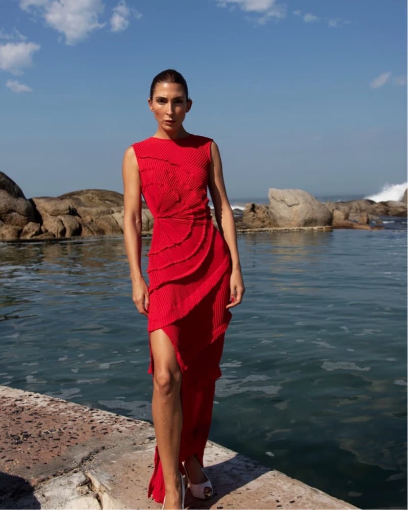 Georgia Hardinge Red Opal Maxi Dress - Image 4