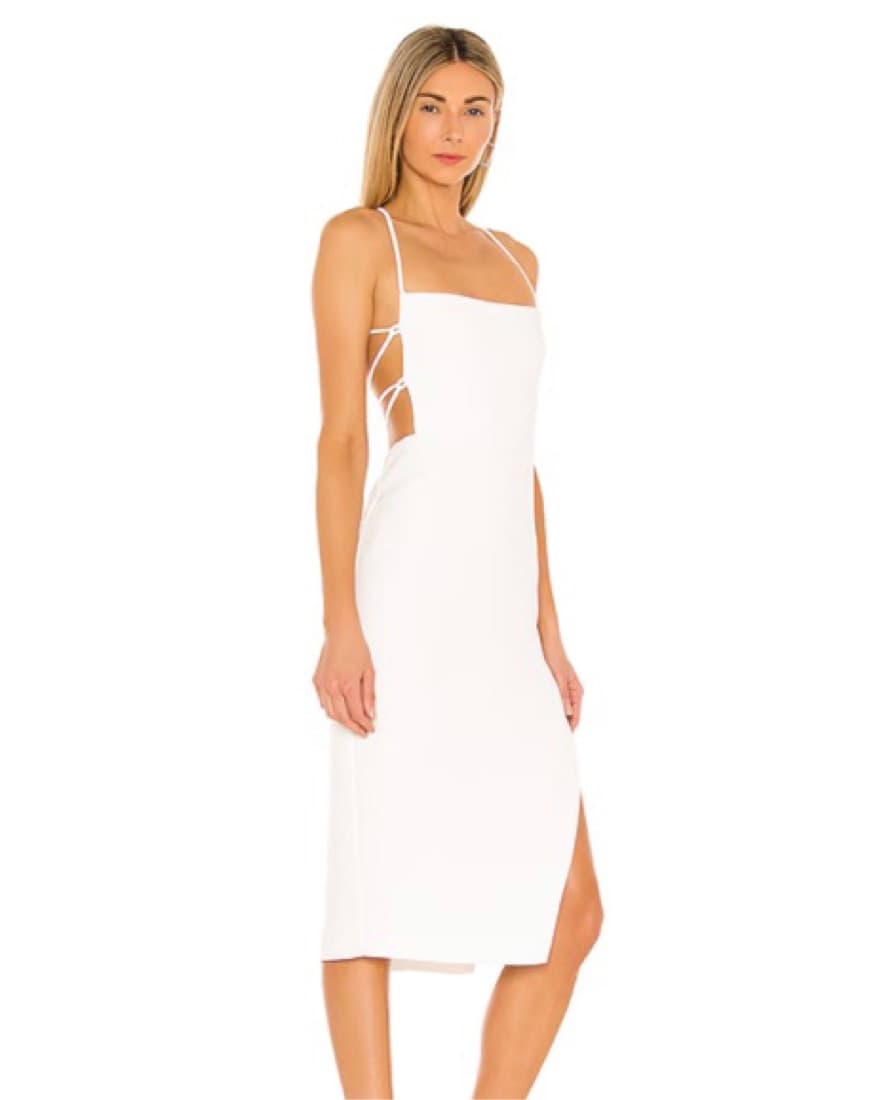Revolve NBD White Midi Dress - Image 2