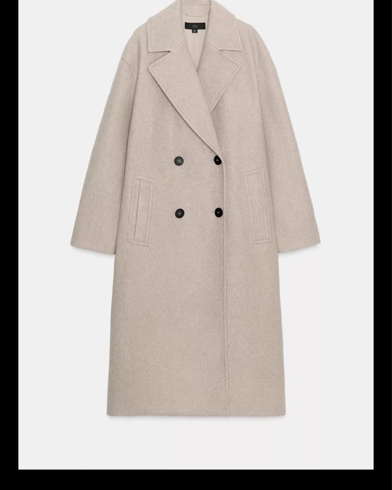 tan long zara coat   - Image 1