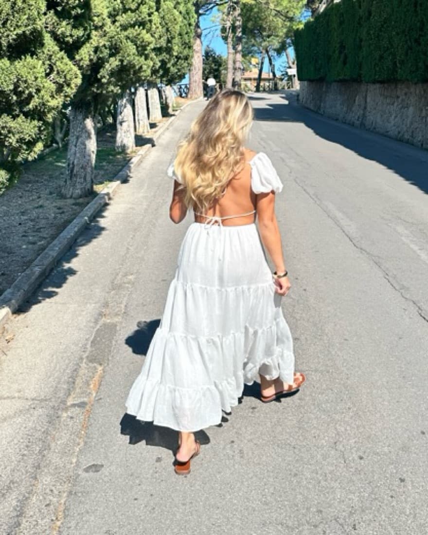 White Causual Dress - Image 1