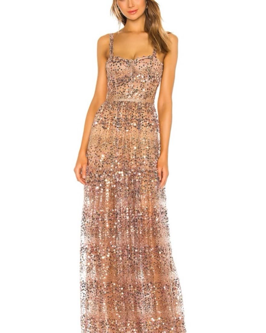 Gold/Beige Bronx & Banco dress - Image 1
