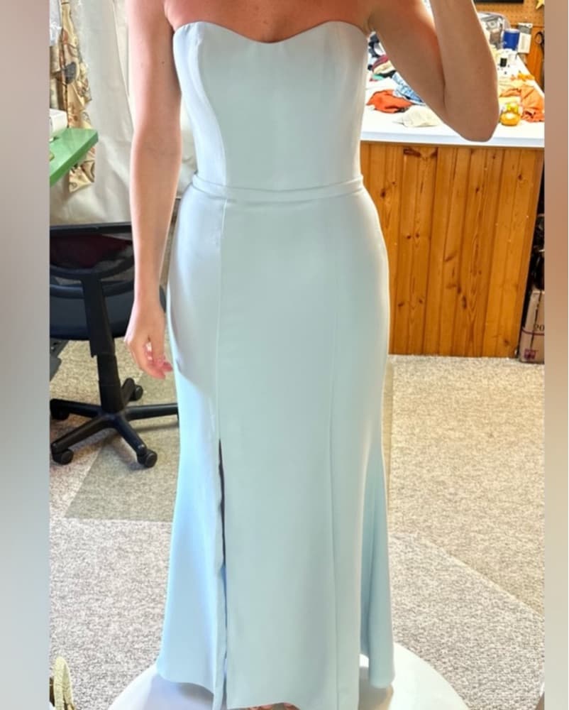 Amsale “AJ” Strapless Bridesmaids Dress - Image 2