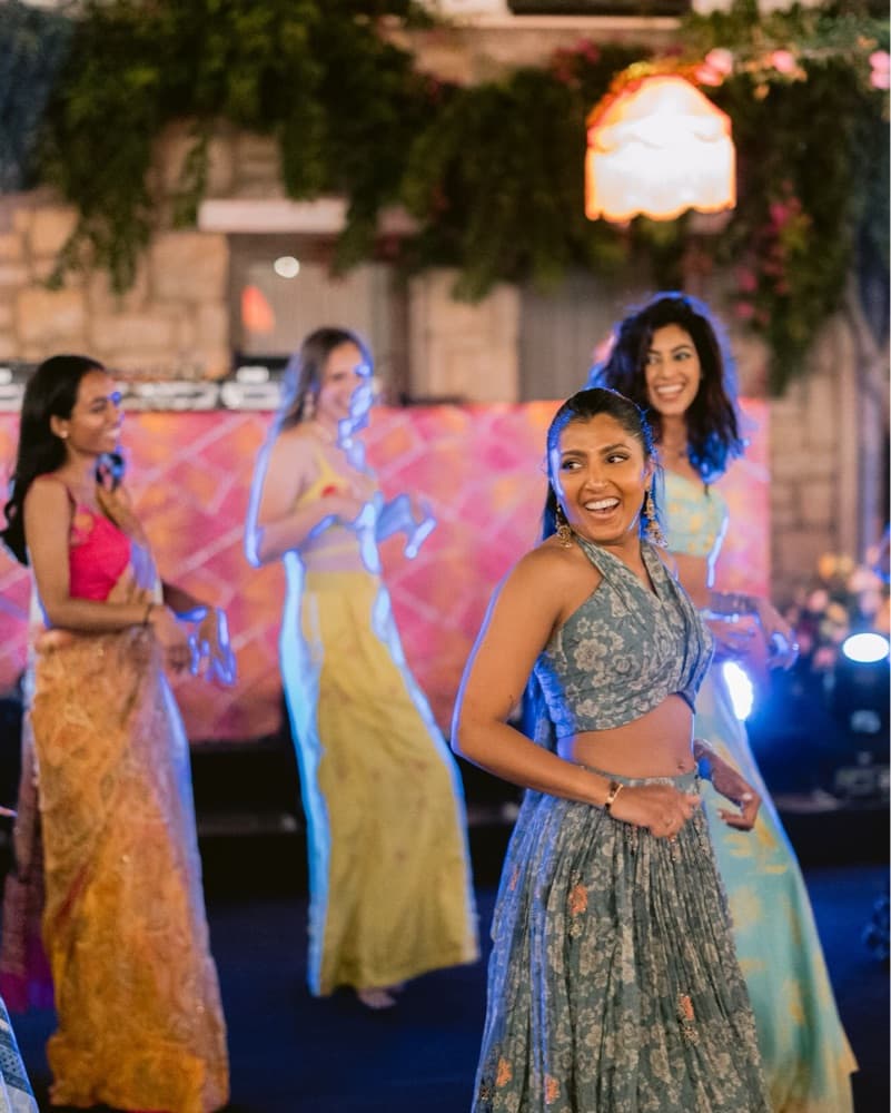 Powder blue Halter Lengha  - Image 2