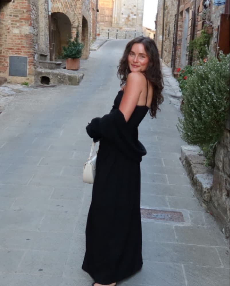 Black Drop Waist Maxi PLT - Image 3