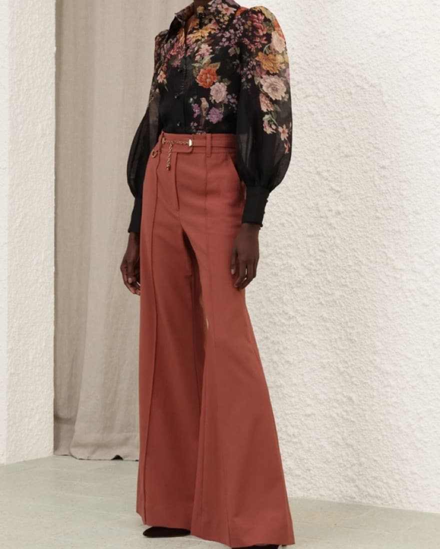 Zimmermann PAVILION TIE NECK BLOUSE - Image 4