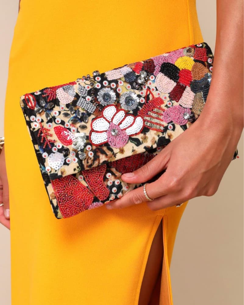 Anthropologie Beaded Clutch - Image 1