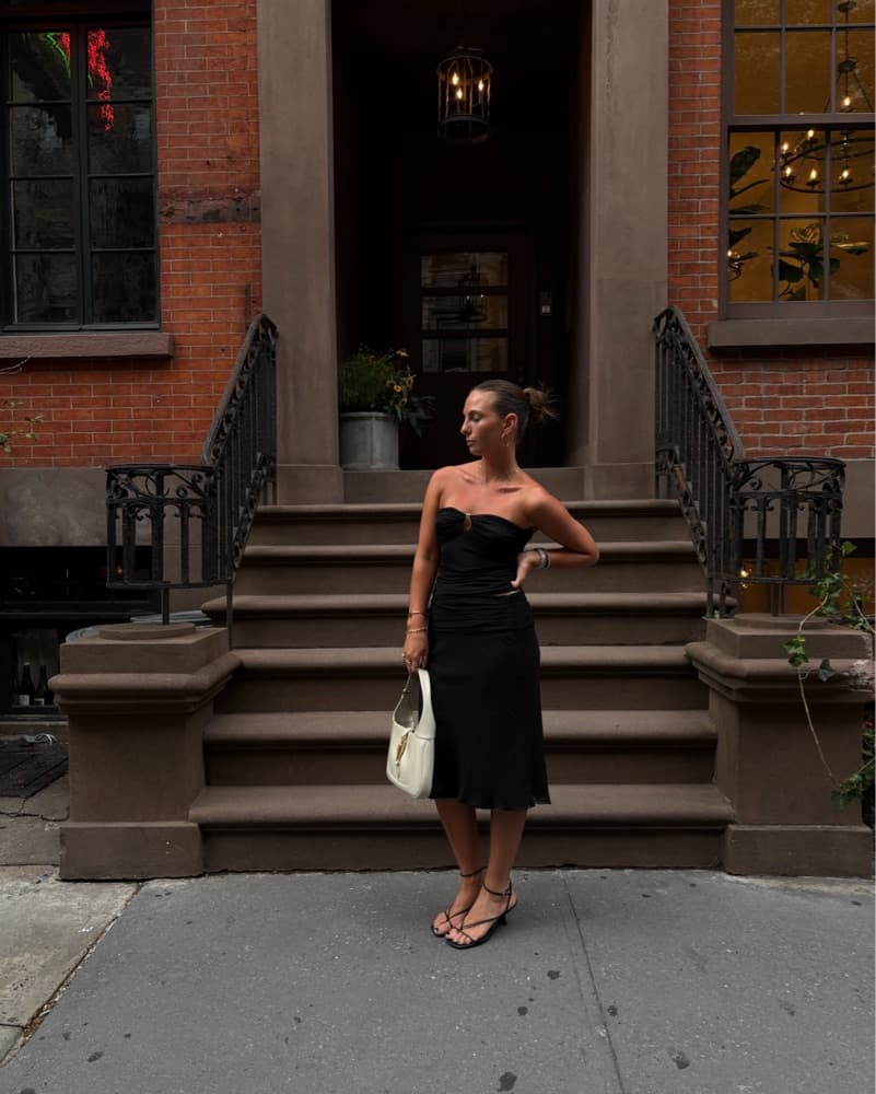 Black Midi Skirt - Image 1